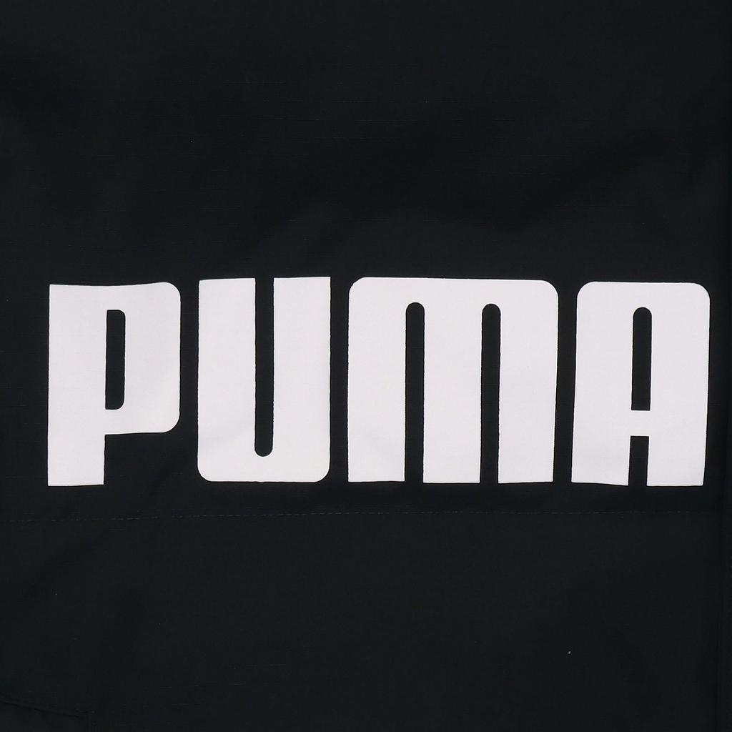 Puma Alphabet Logo Print Hooded Down Jacket Unisex Outerwear Black 539727-01