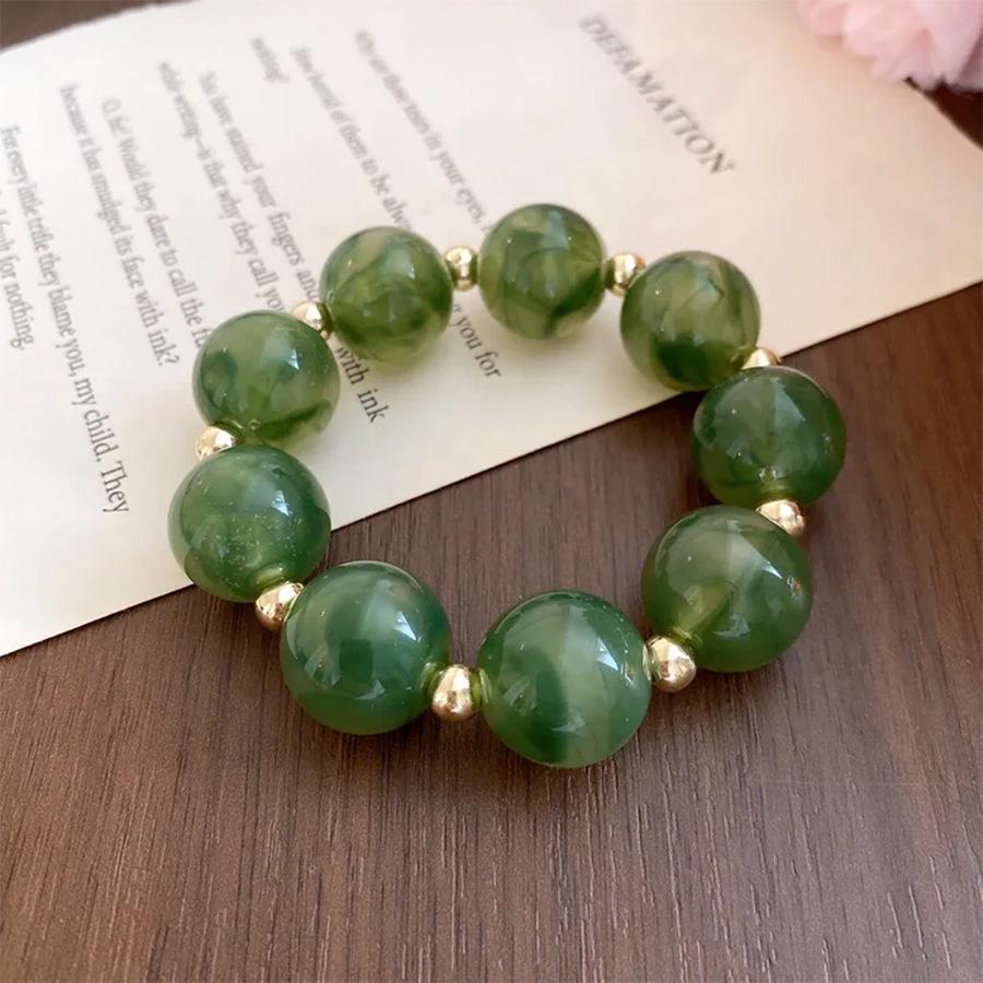 Amber Star Speckle Acrylic Geometric Beaded Bracelet - Elegant and Stylish Design, Light Luxury Hand Accessory