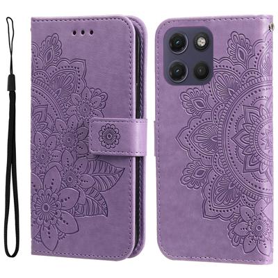 Portemonnaie-Hülle für Moto G17 - Leder/PU, Lila