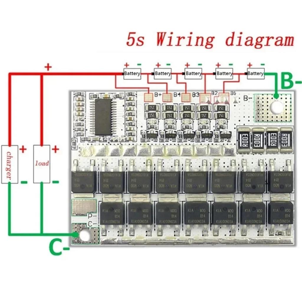 3s 4s 5s Bms 12v 16.8v 18v 21v 3.7v 100a Li-ion Lmo Ternary Lithium Battery Protection Circuit Board Li-polymer Balance Charging