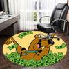 Scooby-Doo Money Chair mat Round Rug-Office carpet, Machine Washable, Non-slip, Suitable for Living Rooms, Bedrooms