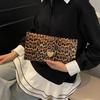 Large Capacity Wallet For Women Luxury Designer PU Purse Fashion Clutch Bag Coin Wallet Closure Leopard Print Handbag CLE