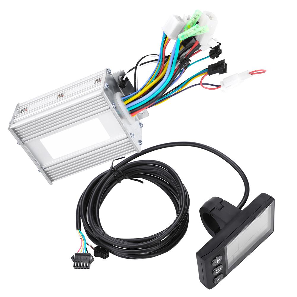Waterproof LCD Display Panel Electric Bicycle E Bike Scooter Brushless Controller Kit(450W24V )
