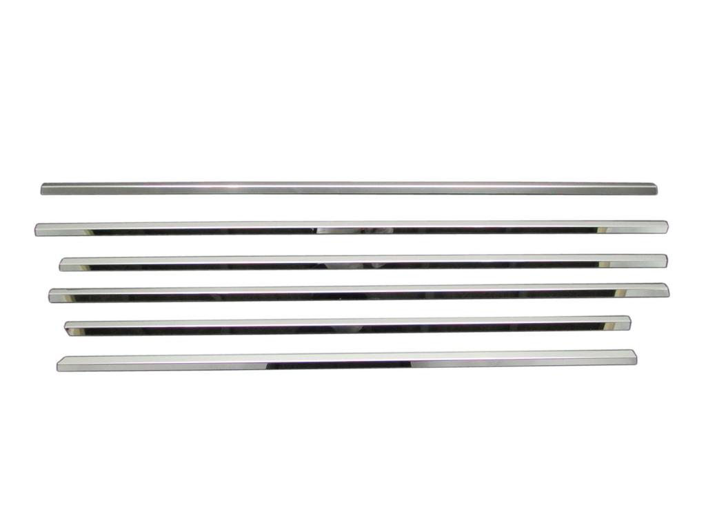 BRIGHTZ Stainless Steel Window Frame Trim for Toyota Land Cruiser Cygnus Wagon Ultra-Mirror (6-Piece Set) 100/101 (UZJ100W/HDJ101K) (Product Number