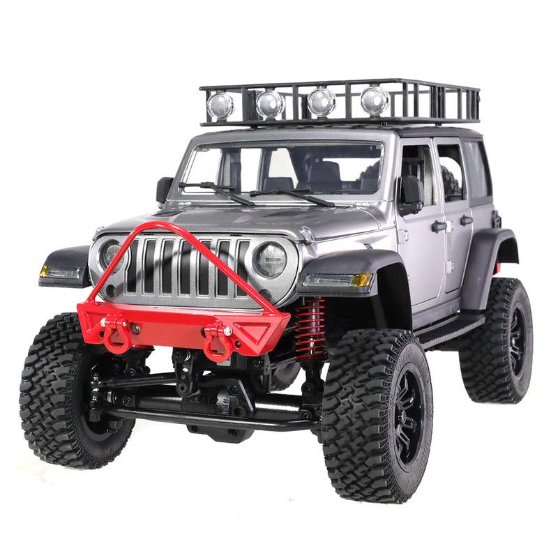 For MN1/12 MN128 RC car metal front bumper, front anti-collision belt winch installation hole upgrade parts  accessories