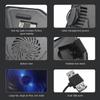 Refrigerador portátil para laptop Base de resfriamento de laptop com ventilador único Design Suporte para duas portas USB de baixo ruído