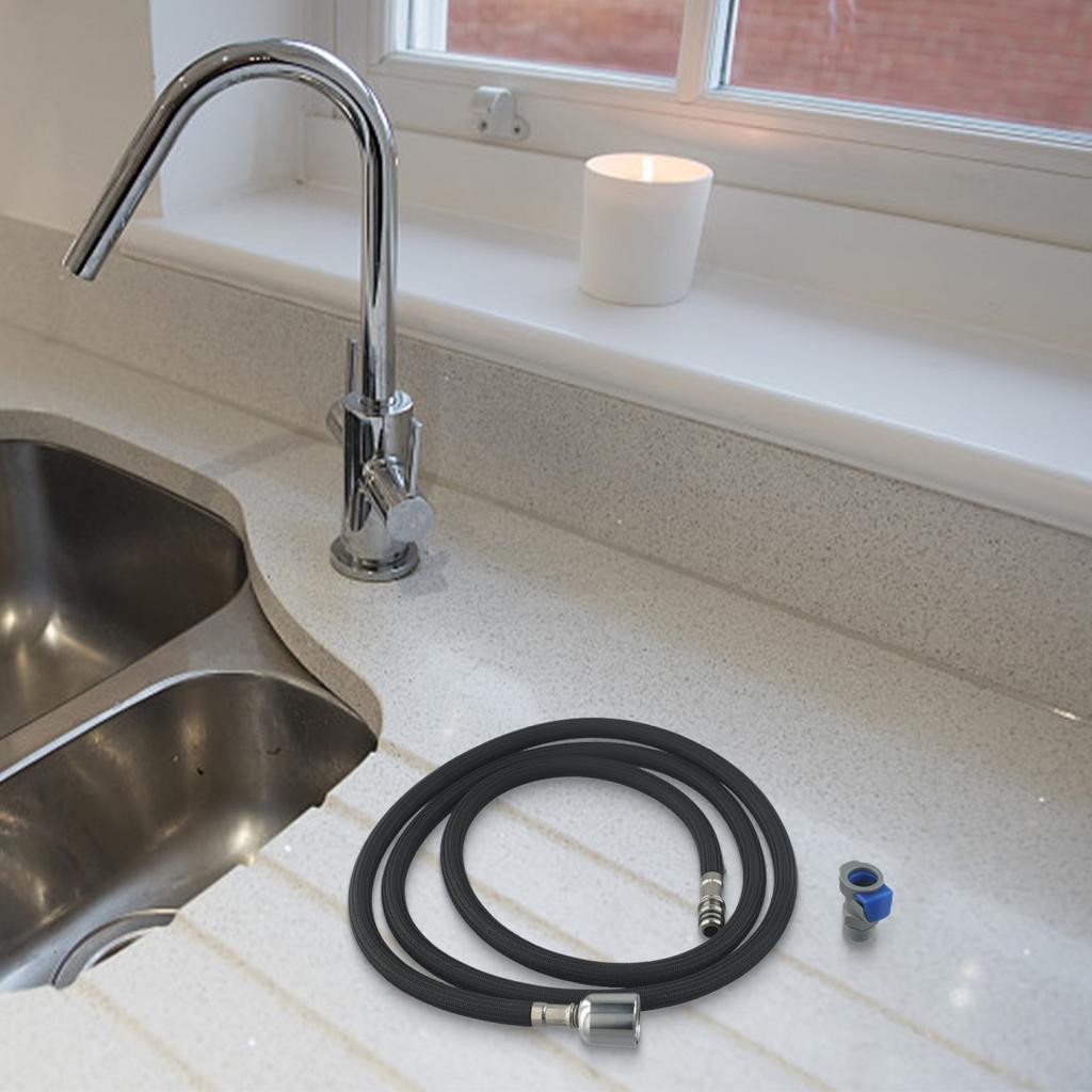 Nylon and Metal 1 5m Kitchen Faucet Hose for Long Lasting Performance