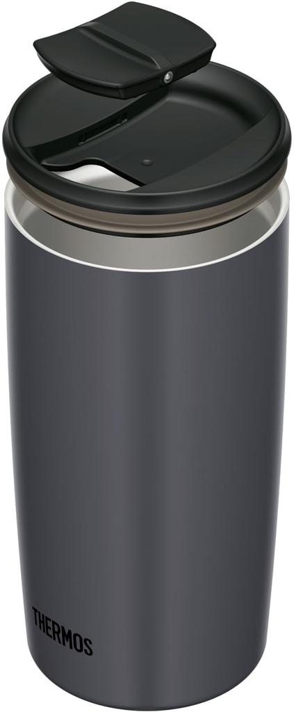 Thermos Vacuum Insulated Tumbler with Dark DGY Lid, 500ml, Gray, JDP-501