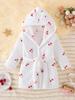 Children's Thickened Coral Fleece Robe – Flannel Bathrobe for Boys & Girls, Infant To Medium Sizes, Suitable for All Seasons