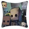 Game L-Little Nightmares Pillow Covers Cartoon Sofa Decorative Home Double-sided Printing Short Plush Cute Cushion Cover
