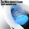 Für Meta Quest 3 VR-Headset Helm Linsen Schutzfolien Kratzfest Vollabdeckung Weiche Kamera Schutzhülle für Meta Quest 3
