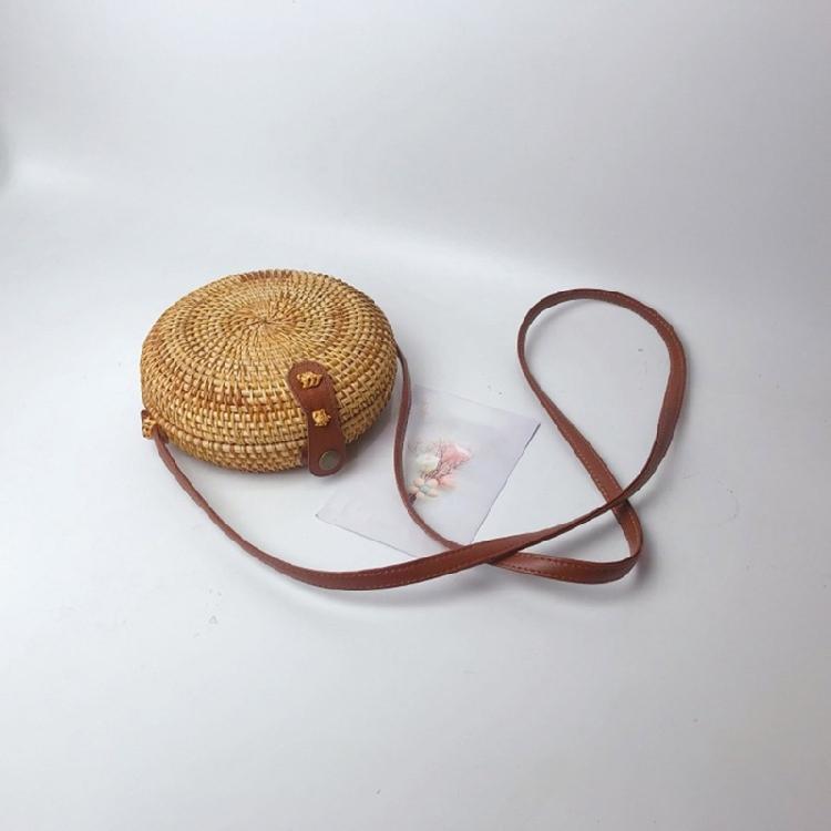 Handwoven Shoulder Bag Crossbody Bags Rattan Bag for Women Girl Vintage Handbag