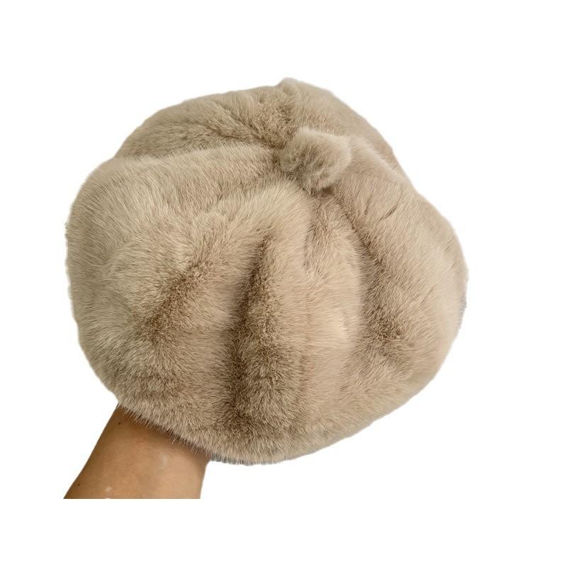 New Plush Beret Women's Autumn and Winter Daily Versatile Octagonal Hat Sweet and Cute Retro Painter Hat Tide