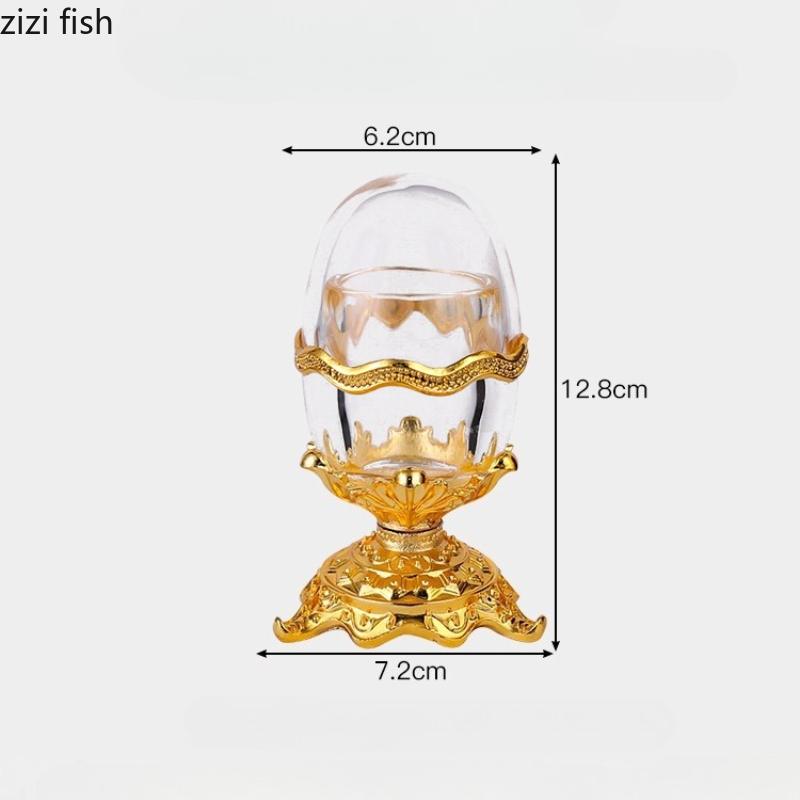 

Egg Shaped Toothpick Holder Metal Toothpick Tube Acrylic Cover Plastics Toothpicks Box Storage Jar Organizer Storage Box