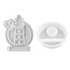 Lighthouse Candle Holder Silicone Molds DIY Combination Candlestick Molds Castings Molds Plaster Mould for Candle Making