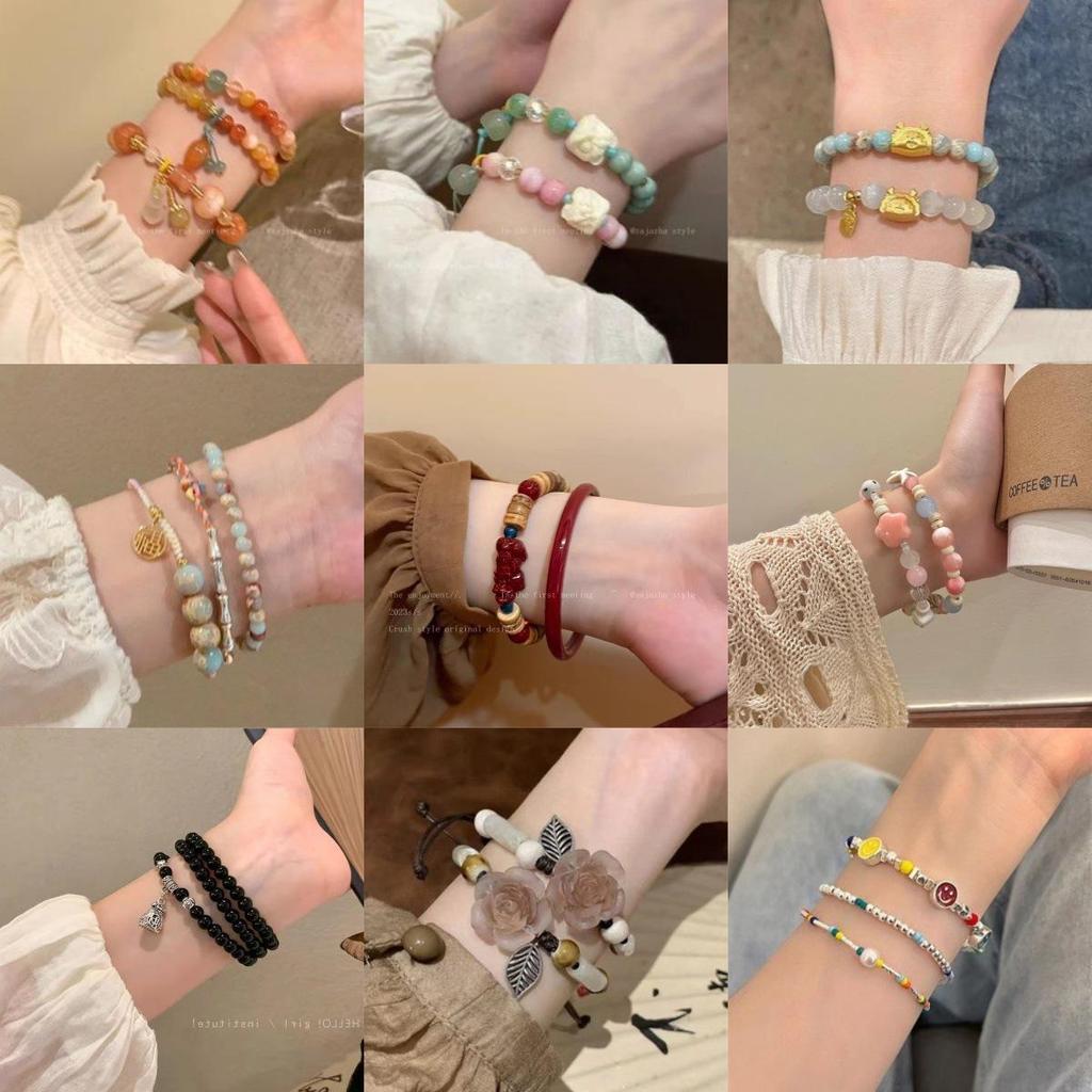 2025 Trendy Handmade Beaded Bracelet for Women - Sweet, Versatile, and Exquisite Jewelry