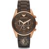 Tazio Large Brown Metal Men's Quartz Chronograph Watch AR5890