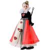 Halloween Cos Queen of Hearts Princess Dress Alice In Wonderland Dress Masquerade Ball Show Costume