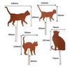 2024 Rusted Animal Silhouette Garden Flower Pot Decoration for Outdoor Courtyards and Grasslands