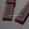 Echtes Kalbsleder Uhrenarmband für Omega Business-Uhrarmband für Seiko 22mm 20mm 26mm Schmetterlingsverschluss Nähte Braunes Armband