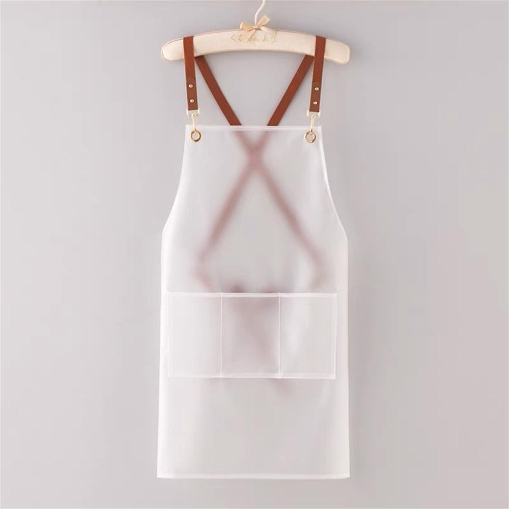 Neue Schürze Wasserdicht Und Öl-proof Strap Modische Koreanische-stil Overalls Haushalt Küche Kochen Frauen TPU Arbeitskleidung