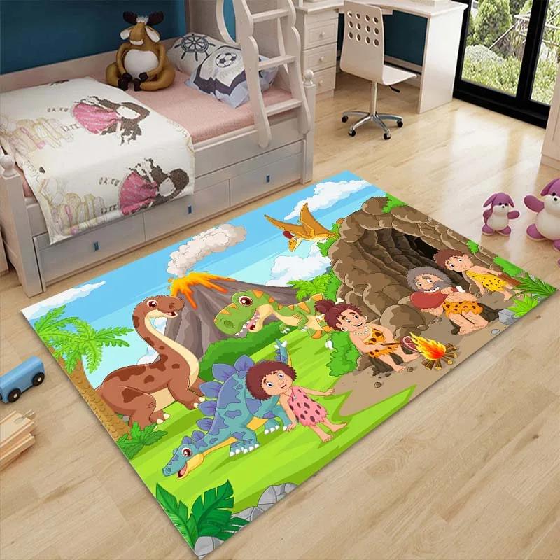 3D Cartoon Zoo Tiere Baby Krabbelmatte Teppich für Kinderzimmer Dekoration Kinderbereich Bodenmatte Bequemer Rutschfester Teppich Schnelle Lieferung