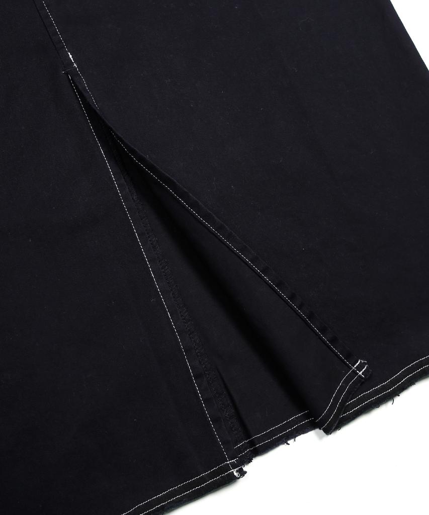 Lunakihu Wxsk008 Tsuru Cotton Long Skirt (Black)
