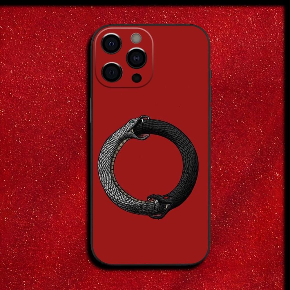 

Snake Phone Case For iPhone 16,15,14,13,12,11,Pro,X,XS,Max,XR,Plus,Mini Soft Black Cover iPhone12