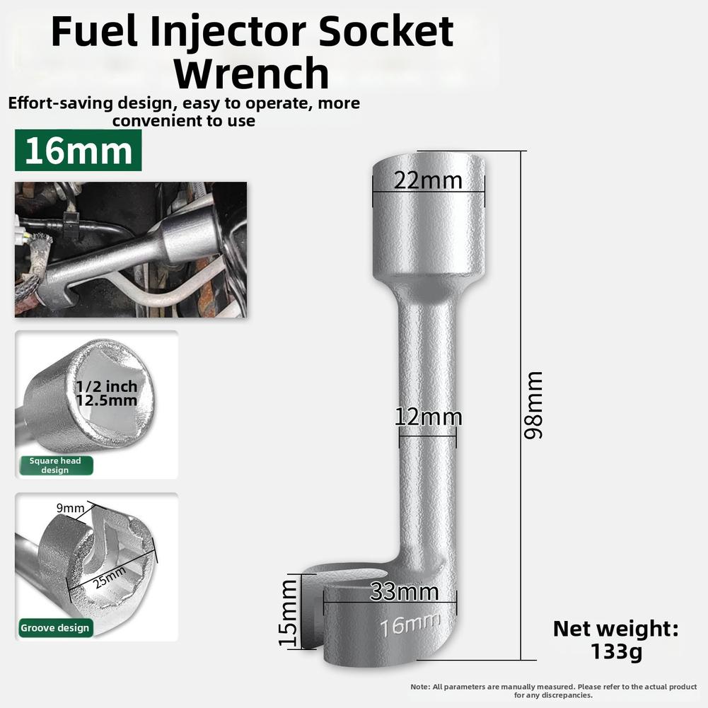 6 Piece L Shape Wrench Set 12mm to 19mm for Car Maintenance Applications Made of Solid 45# Steel for Long Lasting Use