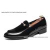 Men's Large Suede Pointed Toe Leather Loafers - British Style Formal/Casual Slip-ons