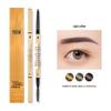 Ultra-Fine 3D Smudge-Proof Double-Ended Eyebrow Pencil with Triangle Tip