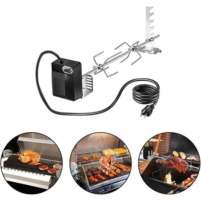 Wysokowydajny Elektryczny Zestaw Rożna do Grillowania w Domu z Silnikiem 120V Zapewnia Równomierne Gotowanie Mięsa za każdym Razem