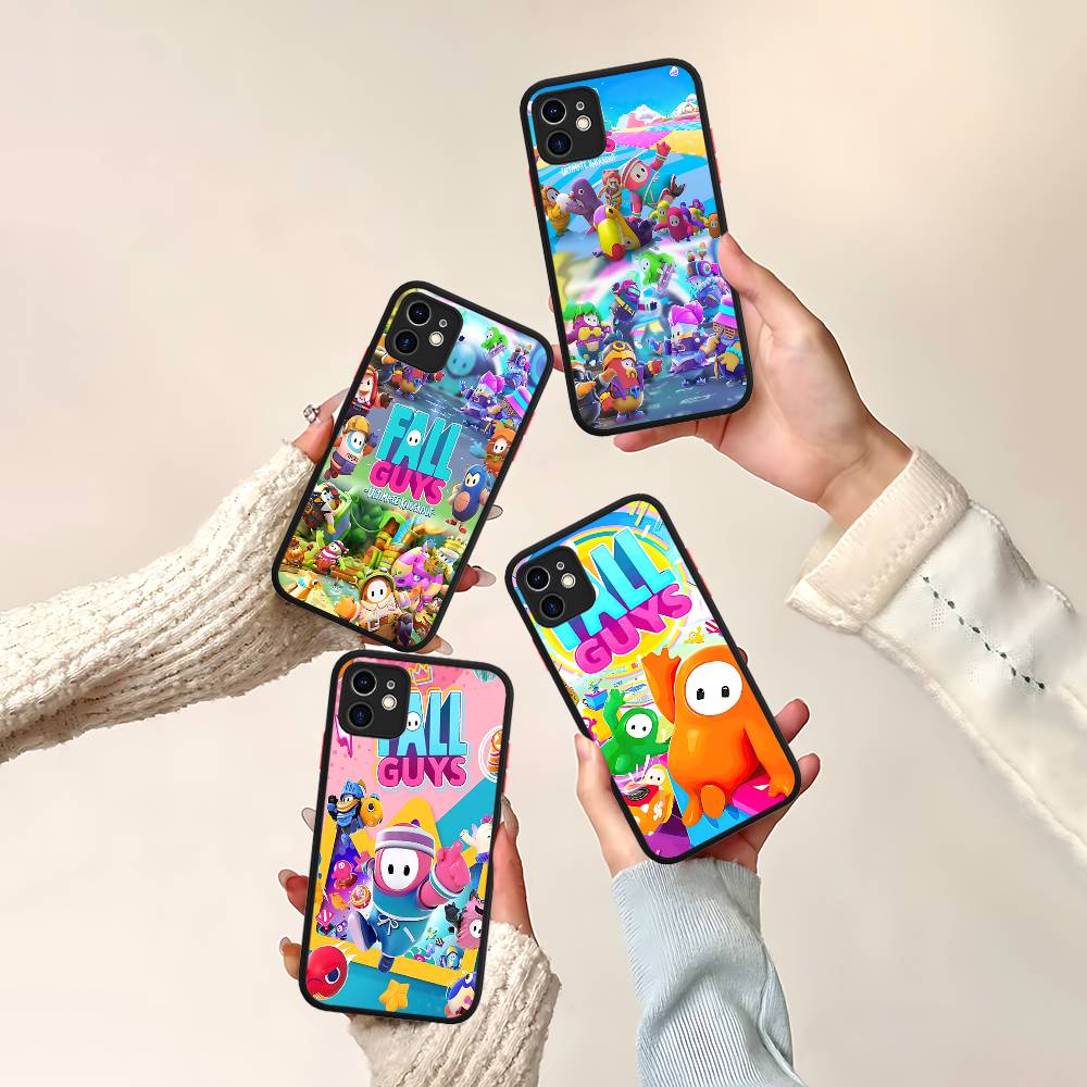 F-Fall G-Guys Party Game For Silicone Matte Phone Case For IPhone 16 Pro Max 15 14 13 12 11 X XS MAX