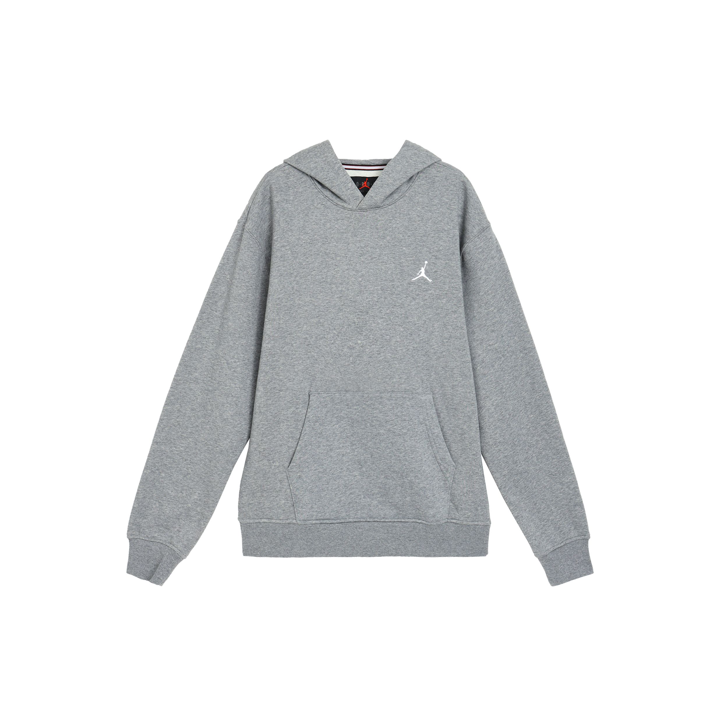 

Jordan однотонный пуловер с капюшоном и флисовыми мужскими топами с длинными рукавами, серый FJ7775-091