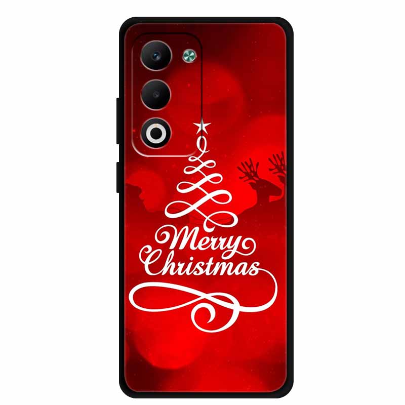 Christmas Phone Case For Oppo A5 5G CPH2735 / A5 4G CPH2727 Christmas Tree Soft Silicone TPU Back Cover Bumper For Oppo A5 Coque
