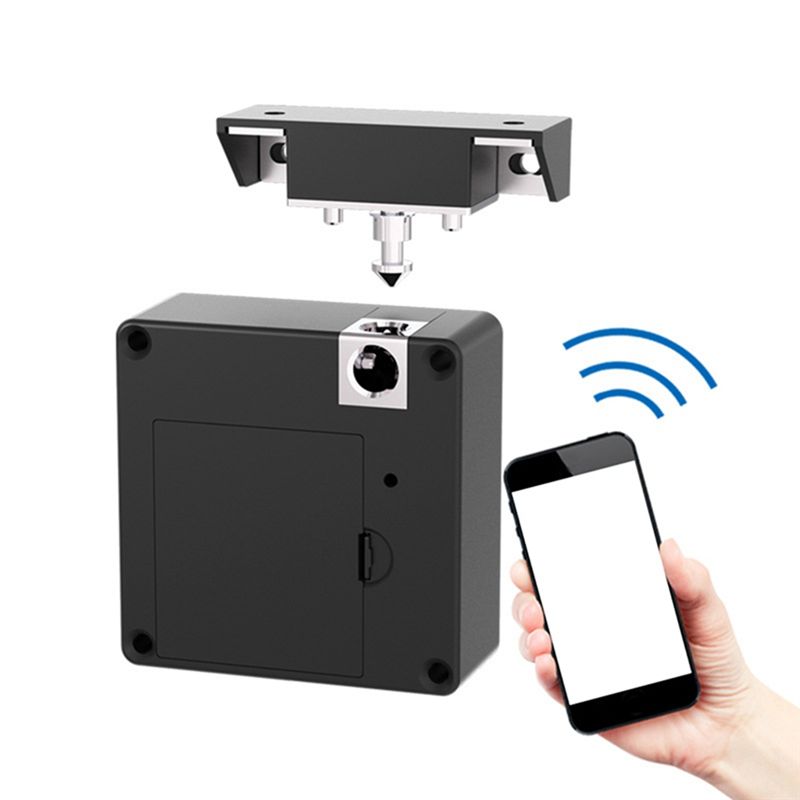 WON Hole-Free Drawer Lock Electronic Smart Lock Bluetooth Invisible Cabinet Lock Locker Locker Lock