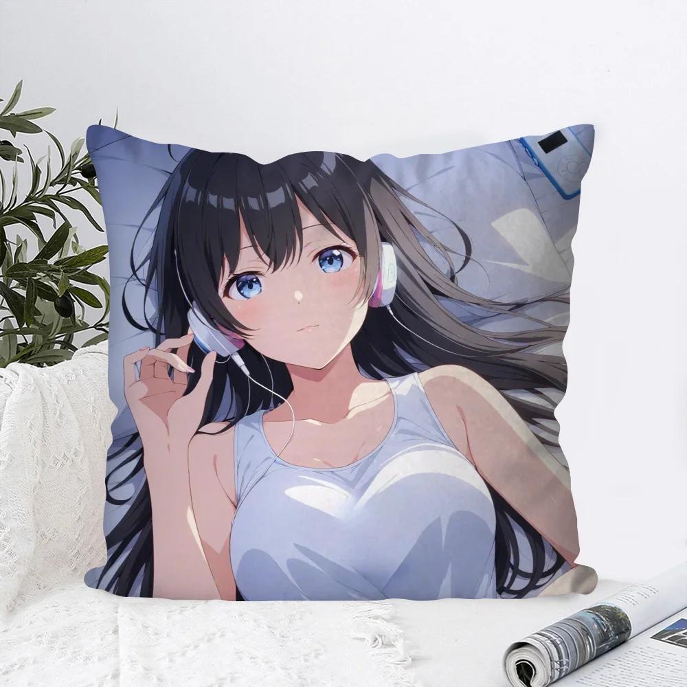 Yukinoshita Yukino Animation Meine romantische Komödie aus der Jugendzeit Kissenbezug Quadratisches Kissen Schlafzimmer Sofa Auto Wohnzimmer Heimdekoration
