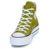 Converse Lift Platform Comfortable and Versatile Mid-top Canvas Shoes for Women in Green