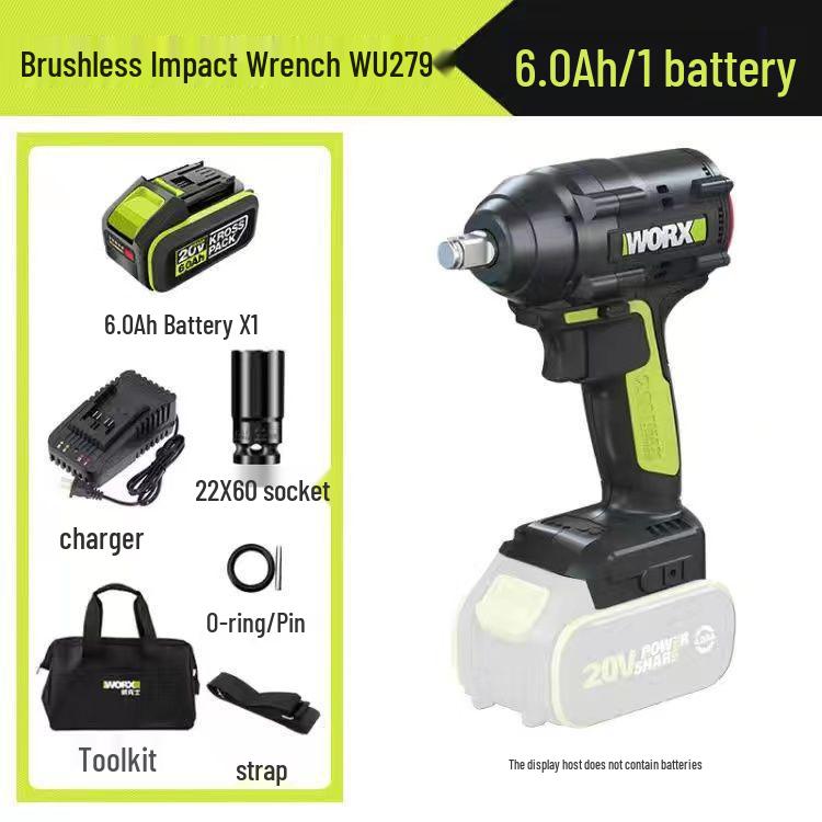 Weike WU279 Brushless Electric Scaffolder Impact Wrench with Rechargeable Lithium Battery