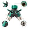4-Way & 2-Way Garden Hose Splitter - 3/4 Heavy-Duty Faucet Adapter with Individual Shut-Off Valves,Brass Connector for Home&Yard