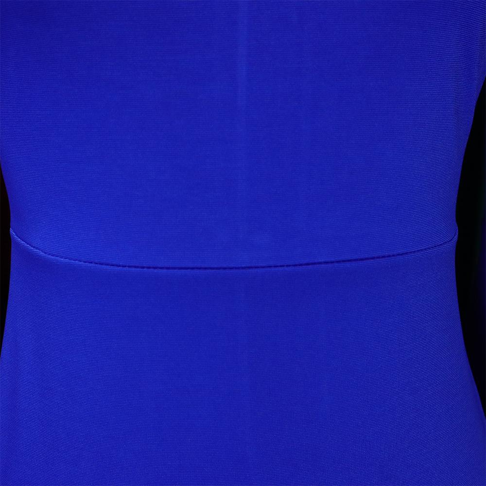 Velká velikost Ženy Jaro Podzim Rozparek Dlouhé rukávy Šaty s výstřihem do V Dámská móda Jednodílné šaty s pouzdrem