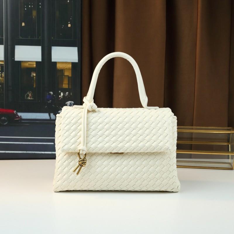 Handwoven PU Leather Mini Square Tote Bag Women Minimalist Office Commuter Casual Crossbody With Zippered Interior Pocket