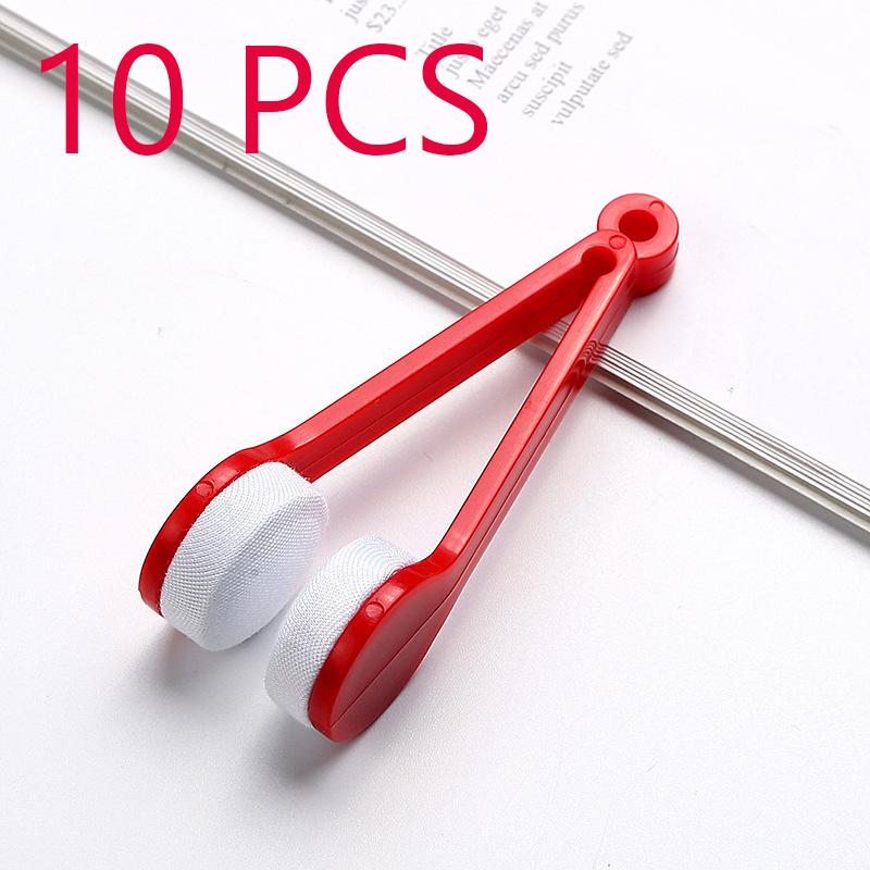 Practical Portable Glasses Cleaning Rub Eyeglass Sunglasses Spectacles Microfiber Cleaner Brushes Wiping Tools Mini