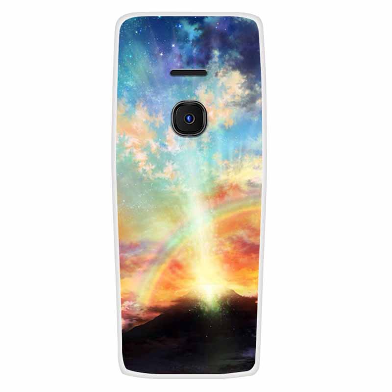 For Nokia 8210 4G Case Soft Silicone Owl Wolf Fashion Back Covers for Nokia 6300 4G Cases Lovely Painted Marble Protection Bags
