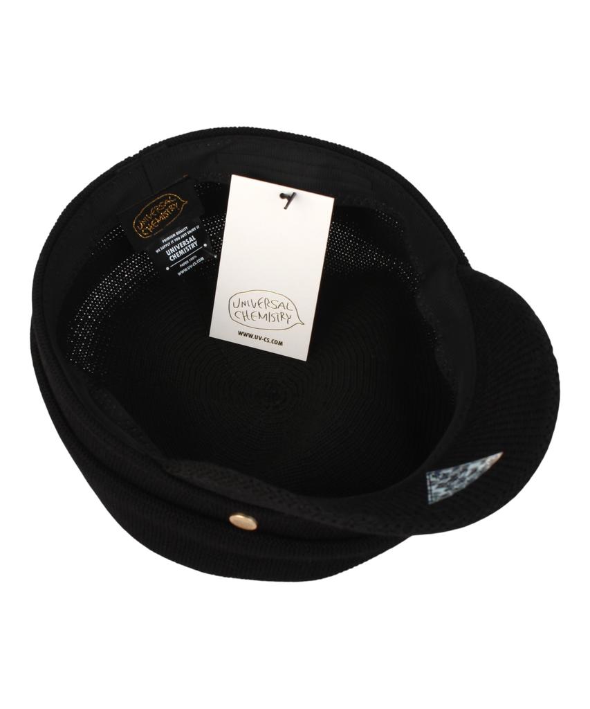 Yunibeosyeolkemiseuteuli Paper Logo Black Marine Cap