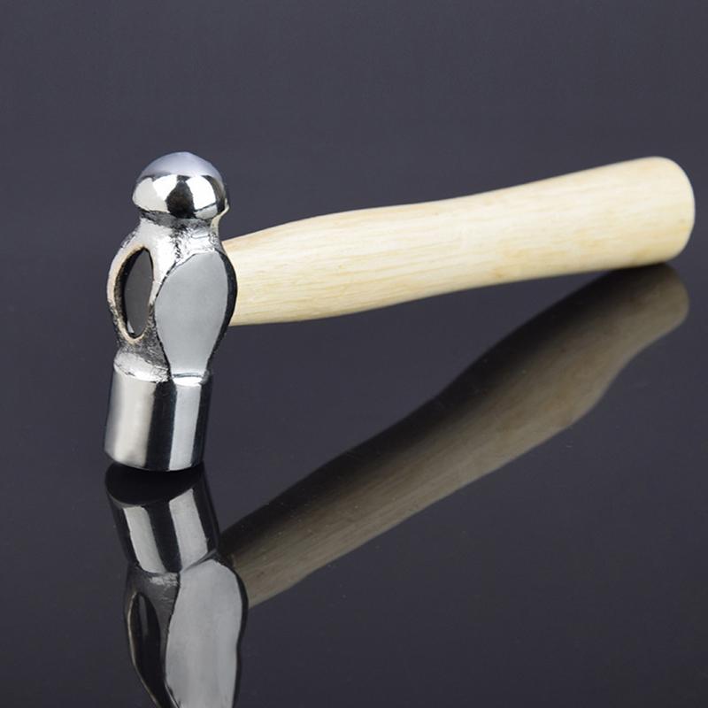 Mini-Hammer, der Walnuss-Rundkopf mit Holzgriff zertrümmert, Auto-Fluchtwerkzeug, Handhammer, Multifunktions-Mini-Hammer