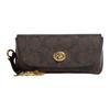 New COACH Sunglass Case Eyeglass Pouches Dark Brown 73639-IMAA8