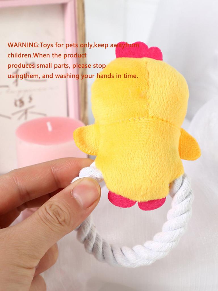 1pc-Pet Companion Plush Toys, Dog Interactive Toys Bite Toys - Random Colors