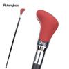 Red Black Leather White Walking Cane Fashion Decorative Walking Stick Gentleman Elegant Cosplay Cane Crosier 94cm