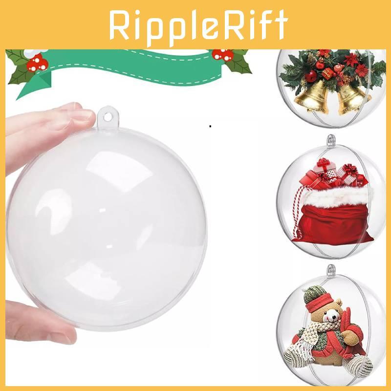 Stylish Clear Plastic Hanging Christmas Balls In Multiple Sizes From 4cm To 20cm